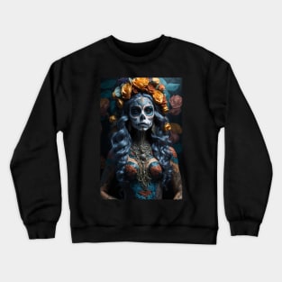 Beautiful La Muerte Lady Crewneck Sweatshirt